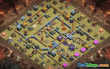 town hall 15, trophy/war base layout #34171