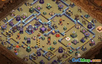 town hall 15, trophy/war base layout #34200