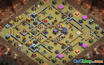 town hall 15, trophy/war base layout #34234
