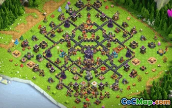town hall 15, trophy/war base layout #34269