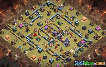 town hall 15, trophy/war base layout #34276