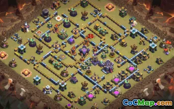 town hall 15, trophy/war base layout #34281