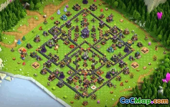 Town Hall 15 Base Layout Copy #34291