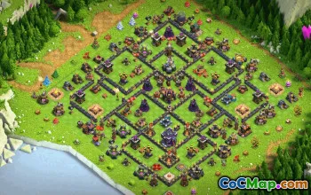 Copy Town Hall 15 Base Layout #34296