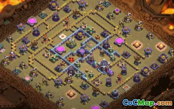 town hall 15, trophy/war base layout #34317