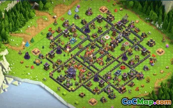 town hall 15, trophy/war base layout #34365