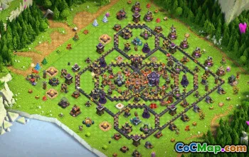 town hall 15, trophy/war base layout #34373