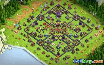 town hall 15, trophy/war base layout #34379