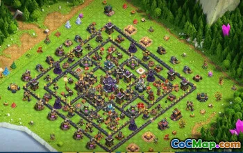 Copy Town Hall 15 Base Layout for CoC #34465