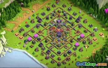 town hall 15, trophy/war base layout #34602