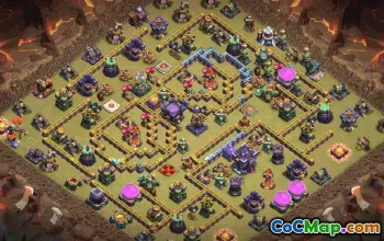 town hall 15, trophy/war base layout #34604