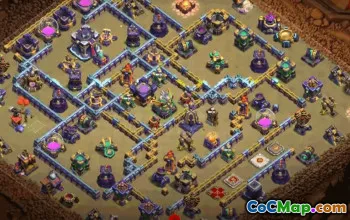 town hall 15, trophy/war base layout #34671