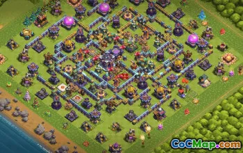town hall 15, trophy/war base layout #36993