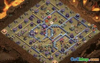 town hall 15, trophy/war base layout #37024