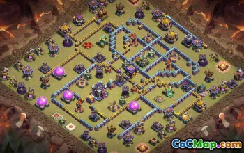 town hall 15, trophy/war base layout #37478