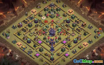 town hall 15, trophy/war base layout #37518