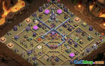 town hall 15, trophy/war base layout #37525