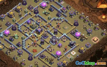 town hall 15, trophy/war base layout #37606