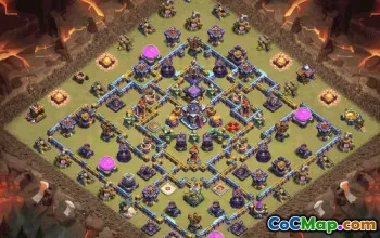 town hall 15, trophy/war base layout #37661