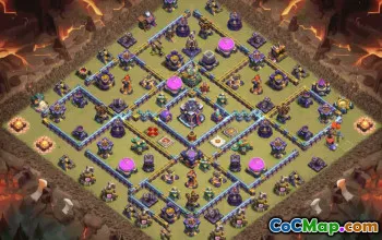 town hall 15, trophy/war base layout #37662
