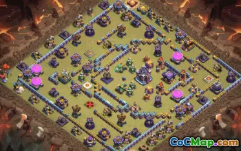 town hall 15, trophy/war base layout #37664