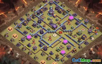 town hall 15, trophy/war base layout #37667