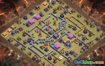 town hall 15, trophy/war base layout #37680