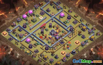 town hall 15, trophy/war base layout #37839