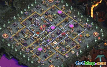 town hall 15, trophy/war base layout #37848