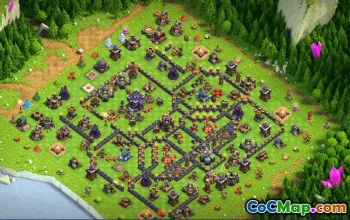 town hall 15, trophy/war base layout #37892