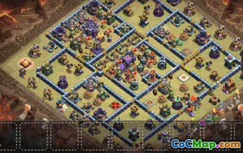 town hall 15, trophy/war base layout #37933