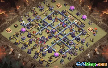 town hall 15, trophy/war base layout #38199
