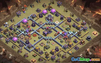 town hall 15, trophy/war base layout #38206