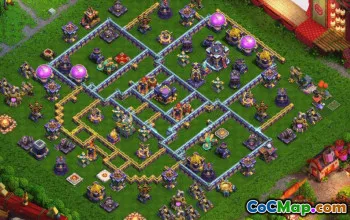 town hall 15, trophy/war base layout #38209