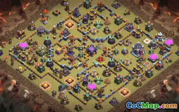 town hall 15, trophy/war base layout #38267