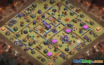 town hall 15, trophy/war base layout #38268