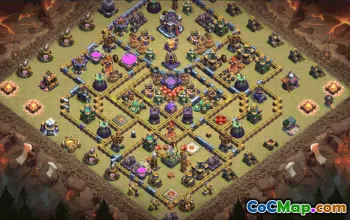 town hall 15, trophy/war base layout #38337