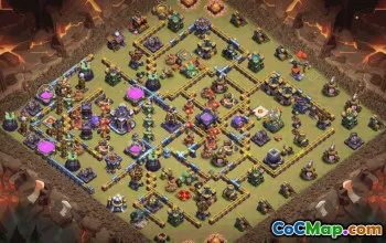 town hall 15, trophy/war base layout #38341