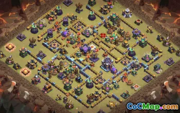 town hall 15, trophy/war base layout #38377