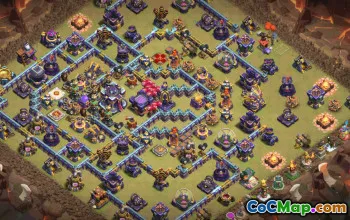 town hall 15, trophy/war base layout #38464