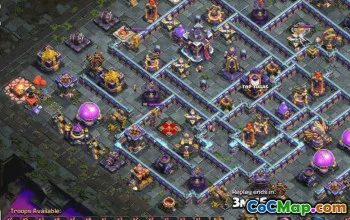 town hall 15, trophy/war base layout #38471