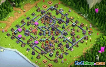 town hall 15, trophy/war base layout #38527
