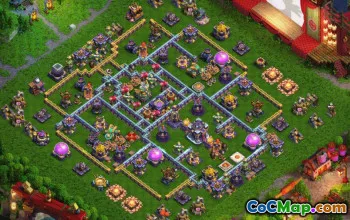 town hall 15, trophy/war base layout #38649