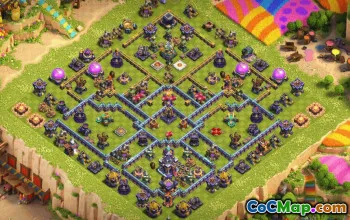 town hall 15, trophy/war base layout #38651