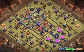 town hall 15, trophy/war base layout #38653