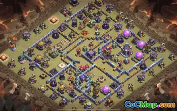 town hall 15, trophy/war base layout #38656