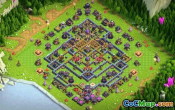 town hall 15, trophy/war base layout #38798