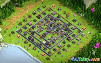 town hall 15, trophy/war base layout #38802