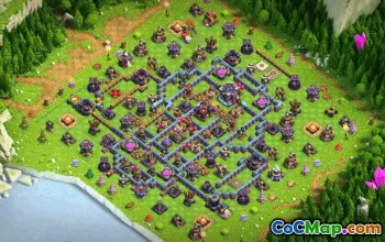 town hall 15, trophy/war base layout #39115