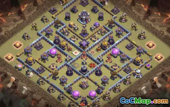 town hall 15, trophy/war base layout #39127